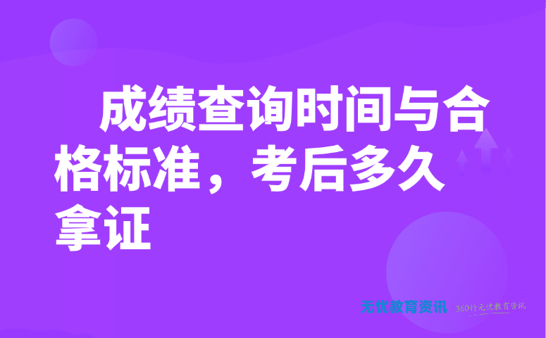 成绩查询时间与合格标准,考后多久拿证