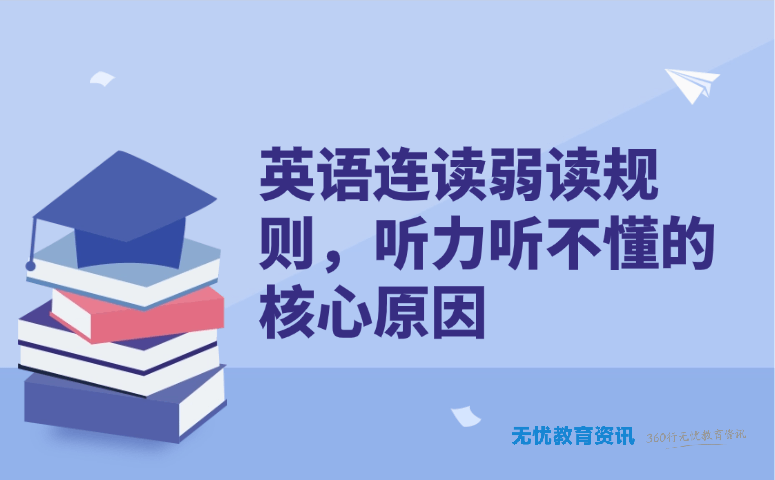 英语连读弱读规则，听力听不懂的核心原因