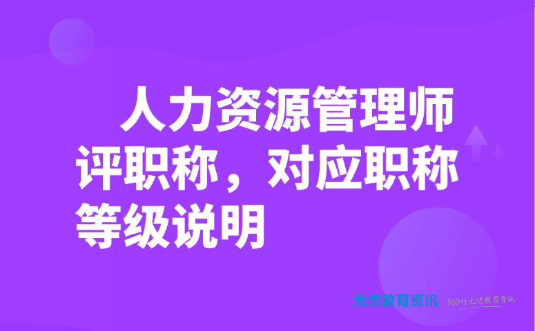 人力资源管理师评职称,对应职称等级说明