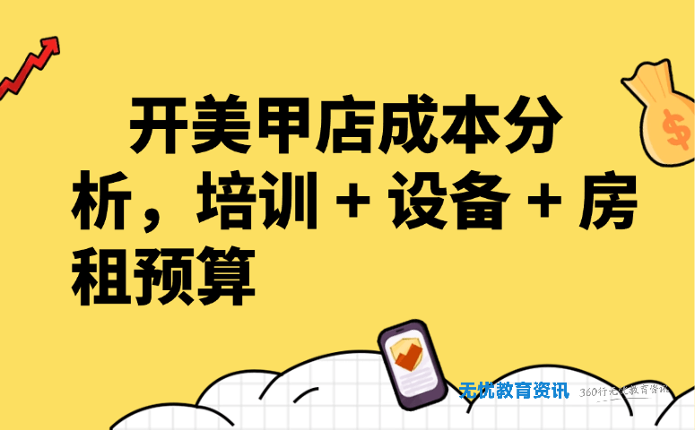 开美甲店成本分析,培训 + 设备 + 房租预算