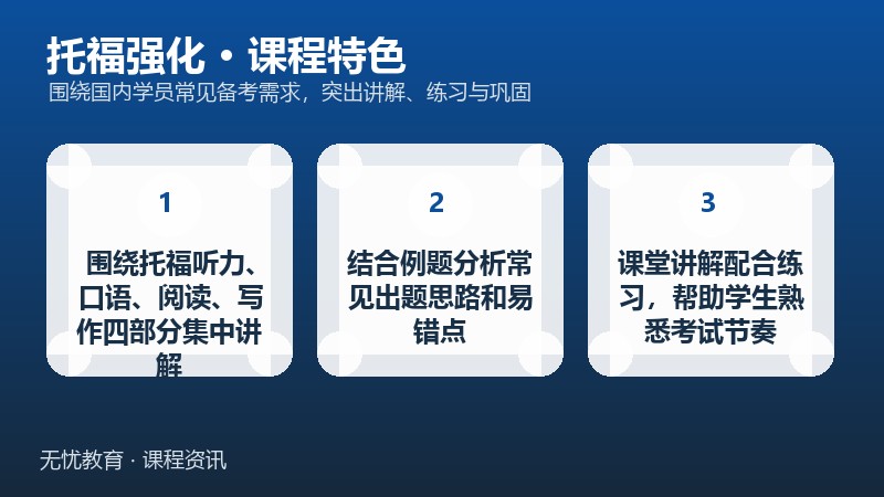 天津新东方大学生托福强化课程课程特色