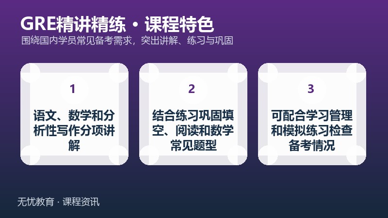 天津新东方GRE精讲精练课程课程特色