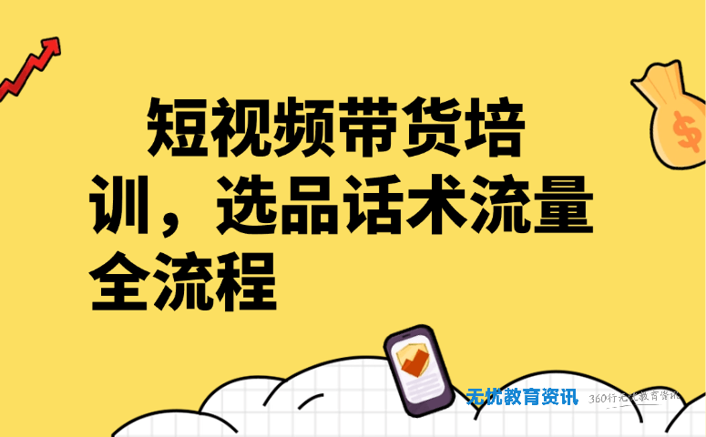 短视频带货培训,选品话术流量全流程