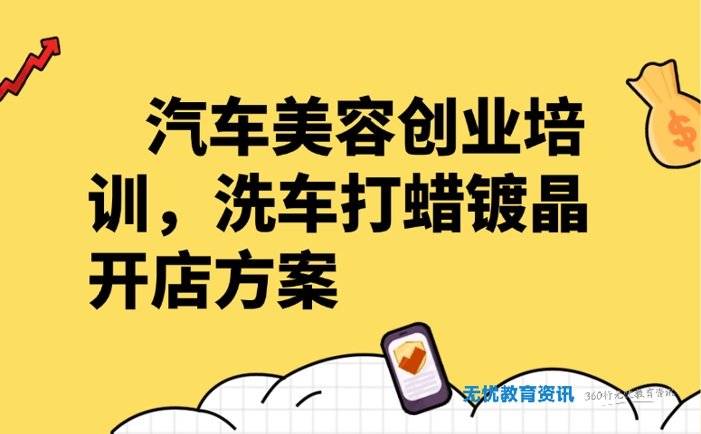 汽车美容创业培训,洗车打蜡镀晶开店方案
