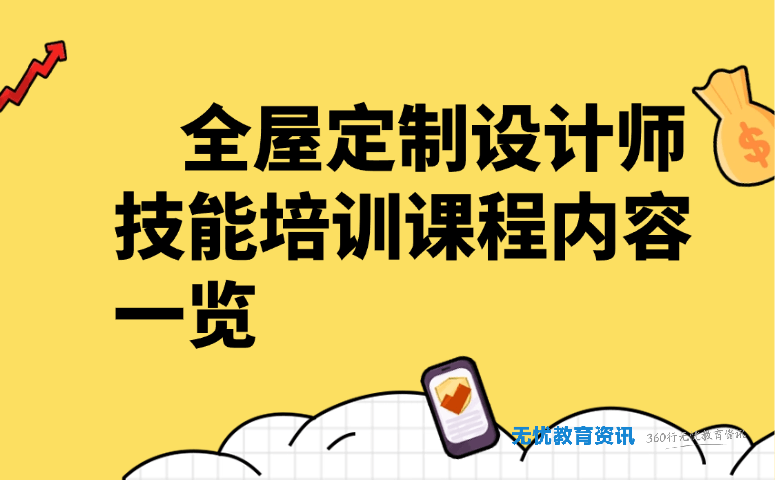 全屋定制设计师技能培训课程内容一览